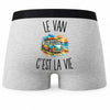 Boxer Homme Le Van c’est la vie – Impression au dos