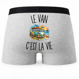 Boxer Homme Le Van c’est la vie – Impression au dos