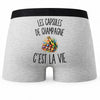 Boxer Homme Les Capsules de Champagne c’est la vie – Impression au dos