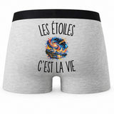 Boxer Homme Les Étoiles c’est la vie – Impression au dos