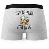 Boxer Homme Les Ronflements c’est la vie – Impression au dos