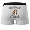 Boxer Homme Ma Chatte Tricolore c’est ma vie – Impression au dos