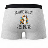 Boxer Homme Ma Chatte Tricolore c’est ma vie – Impression au dos