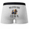 Boxer Homme Mon Scottish Terrier c’est ma vie – Impression au dos