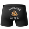 Boxer Homme Mon Berger Allemand c'est ma vie – Impression au dos – Noir