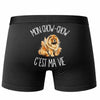 Boxer Homme Mon Chow-Chow c'est ma vie – Impression au dos – Noir
