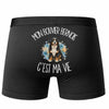 Boxer Homme Mon Bouvier Bernois c'est ma vie – Impression au dos – Noir