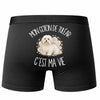 Boxer Homme Mon Coton de Tuléar c'est ma vie – Impression au dos – Noir