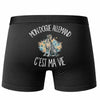 Boxer Homme Mon Dogue Allemand c'est ma vie – Impression au dos – Noir