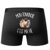 Boxer Homme Mon Tonkinois c'est ma vie – Impression au dos – Noir