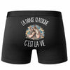 Boxer Homme La danse classique c'est la vie – Impression au dos – Noir