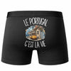 Boxer Homme Le Portugal c'est la vie – Impression au dos – Noir