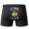 Boxer Homme Les pumas c'est la vie – Impression au dos – Noir