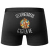 Boxer Homme Les kangourous c'est la vie – Impression au dos – Noir