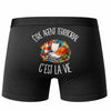 Boxer Homme Être agent territorial c'est la vie – Impression au dos – Noir