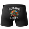 Boxer Homme Être cantonnier c'est la vie – Impression au dos – Noir