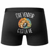 Boxer Homme Être vendeur c'est la vie – Impression au dos – Noir