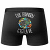 Boxer Homme Être technicien c'est la vie – Impression au dos – Noir
