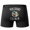 Boxer Homme Mon canard c'est ma vie – Impression au dos – Noir