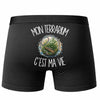 Boxer Homme Mon terrarium c'est ma vie – Impression au dos – Noir