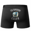 Boxer Homme Être brancardier c'est la vie – Impression au dos – Noir