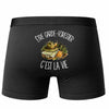 Boxer Homme Être garde-forestier c'est la vie – Impression au dos – Noir