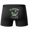 Boxer Homme Être orthophoniste c'est la vie – Impression au dos – Noir