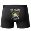 Boxer Homme Être paysagiste c'est la vie – Impression au dos – Noir