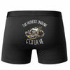 Boxer Homme Être prothésiste ongulaire c'est la vie – Impression au dos – Noir