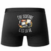 Boxer Homme Être secrétaire c'est la vie – Impression au dos – Noir