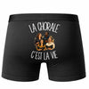 Boxer Homme La chorale c'est la vie – Impression au dos – Noir