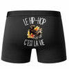 Boxer Homme Le hip-hop c'est la vie – Impression au dos – Noir