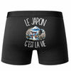 Boxer Homme Le Japon c'est la vie – Impression au dos – Noir