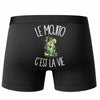 Boxer Homme Le mojito c'est la vie – Impression au dos – Noir