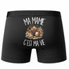 Boxer Homme Ma mamie c'est ma vie – Impression au dos – Noir