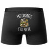 Boxer Homme Mes orchidées c'est ma vie – Impression au dos – Noir