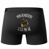 Boxer Homme Mon Beauceron c'est ma vie – Impression au dos – Noir