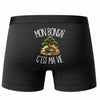 Boxer Homme Mon bonsaï c'est ma vie – Impression au dos – Noir