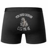 Boxer Homme Mon British Shorthair c'est ma vie – Impression au dos – Noir