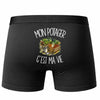 Boxer Homme Mon potager c'est ma vie – Impression au dos – Noir