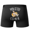 Boxer Homme Mon Setter c'est ma vie – Impression au dos – Noir