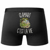 Boxer Homme Clamart c’est la vie – Impression au dos – Noir
