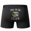 Boxer Homme Épinay-sur-Seine c’est la vie – Impression au dos – Noir