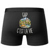 Boxer Homme Gap c’est la vie – Impression au dos – Noir