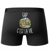 Boxer Homme Gap c’est la vie – Impression au dos – Noir