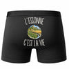 Boxer Homme L’Essonne c’est la vie – Impression au dos – Noir