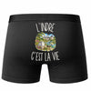 Boxer Homme L’Indre c’est la vie – Impression au dos – Noir