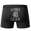 Boxer Homme La Corrèze c’est la vie – Impression au dos – Noir