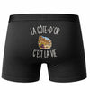 Boxer Homme La Côte-d’Or c’est la vie – Impression au dos – Noir