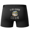Boxer Homme La Loire-Atlantique c’est la vie – Impression au dos – Noir
